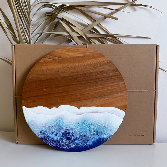 Large Beach Inspired Acacia Cheese Board