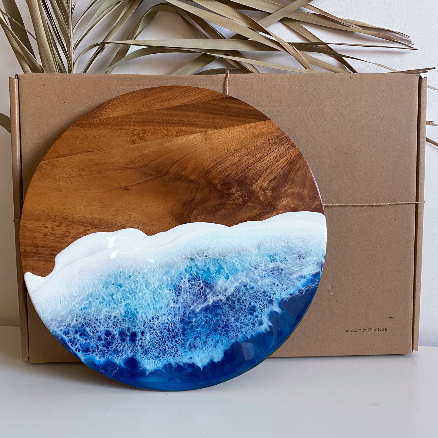 Large Beach Inspired Acacia Cheese Board