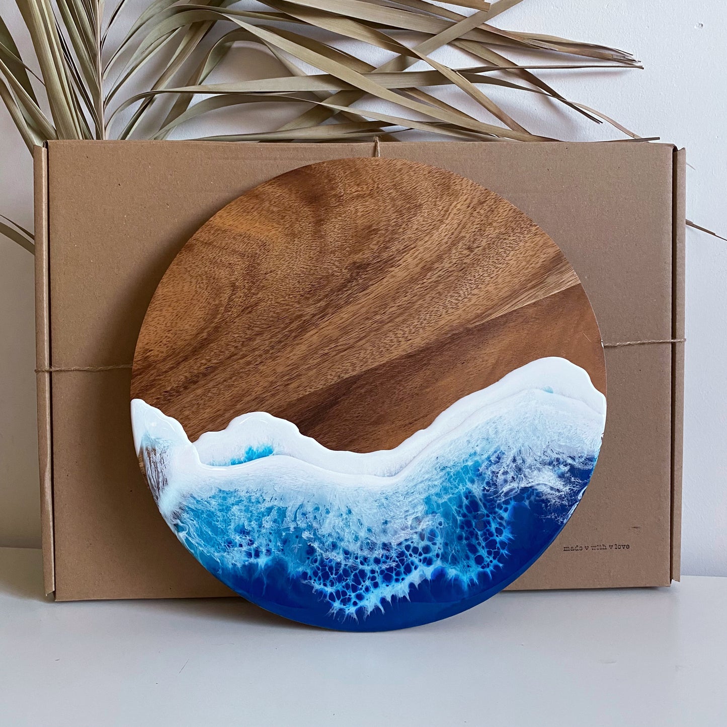 Large Beach Inspired Acacia Cheese Board