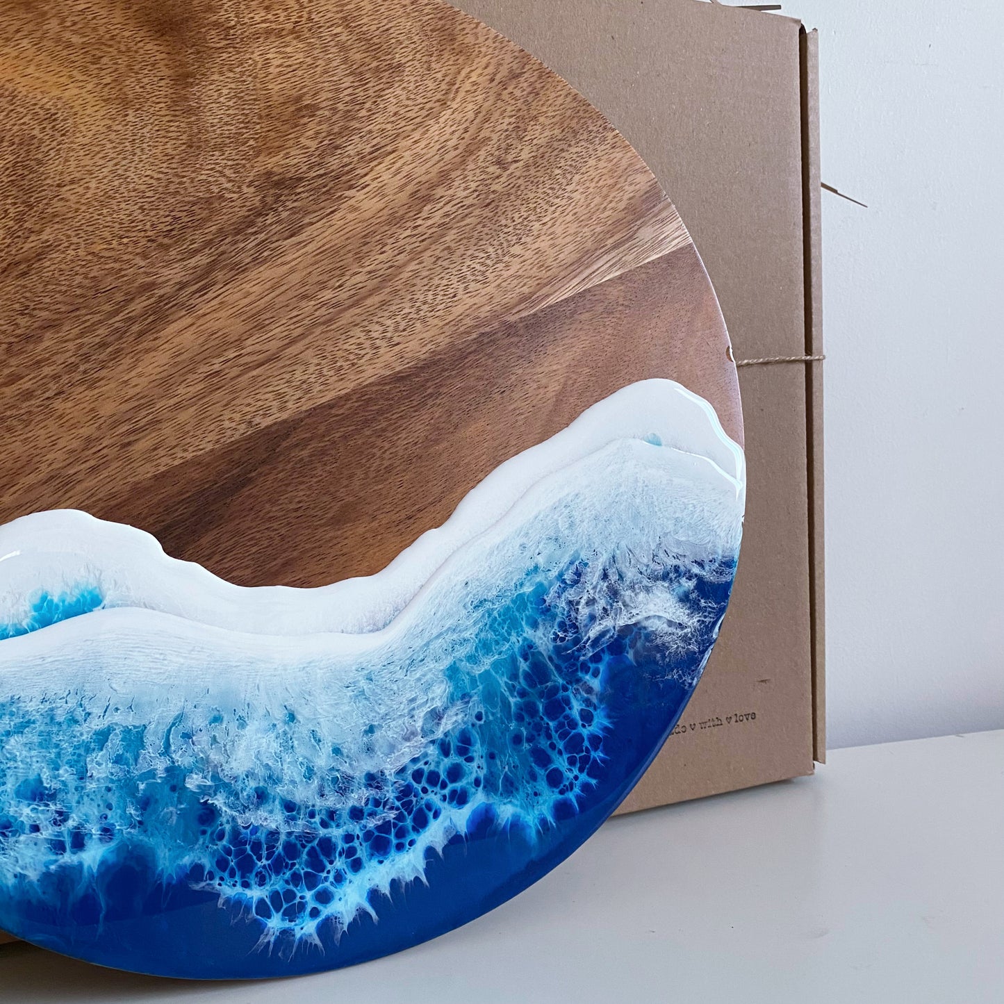 Large Beach Inspired Acacia Cheese Board