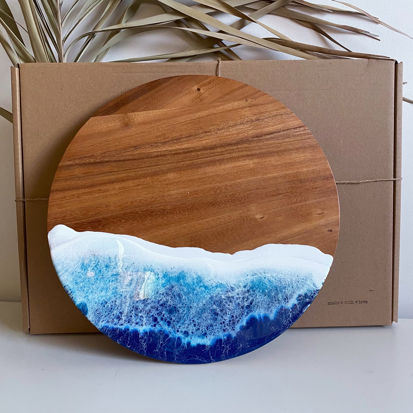 Large Beach Inspired Acacia Cheese Board