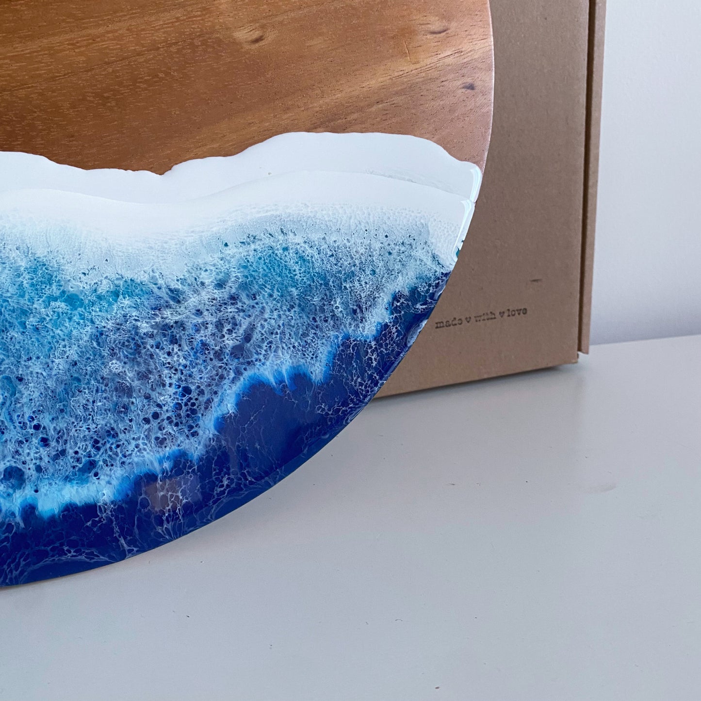 Large Beach Inspired Acacia Cheese Board