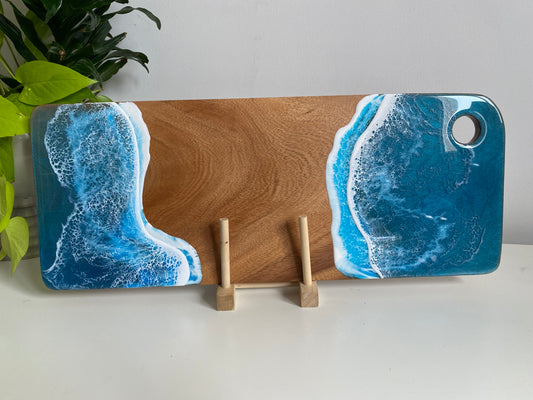 Large Beach Inspired Acacia Cheese Board